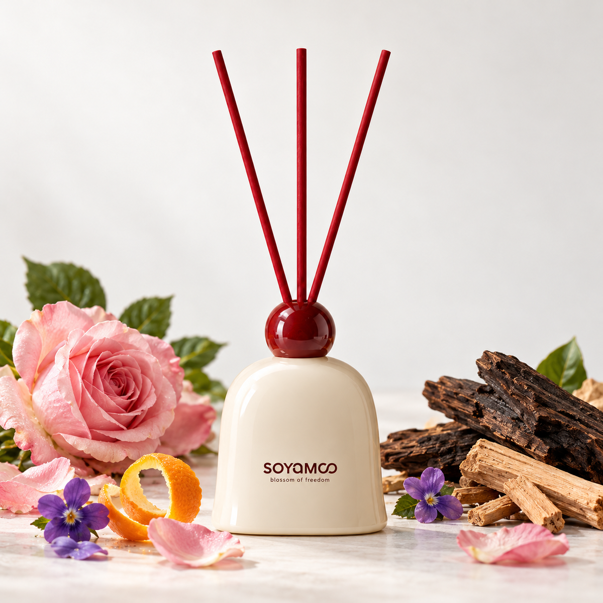 Rose Ebony – Reed Diffuser · 150 ml